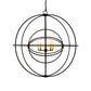 2nd Ave Lighting Atom Enerjisi 43" WIde 8 LT Chandelier in Midnight Finish