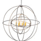 2nd Ave Lighting Atom Enerjisi 43" Wide 8 Light Chandelier in Nickel Finish