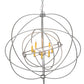 2nd Ave Lighting Atom Enerjisi 43" Wide 8 Light Chandelier in Nickel Finish