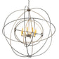2nd Ave Lighting Atom Enerjisi 43" Wide 8 Light Chandelier in Nickel Finish