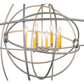 2nd Ave Lighting Atom Enerjisi 43" Wide 8 Light Chandelier in Nickel Finish