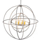 2nd Ave Lighting Atom Enerjisi 43" Wide 8 Light Chandelier in Nickel Finish