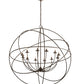 2nd Ave Lighting Atom Enerjisi 54" Wide 12 Light Chandelier in Oil Rubbed Bronze Finish