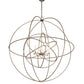 2nd Ave Lighting Atom Enerjisi 60" Wide 8 Light Chandelier in Corinth Finish