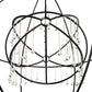 2nd Ave Lighting Atom Enerjisi 60" Wide Hanging Sculpture in Textured Black Finish