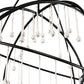 2nd Ave Lighting Atom Enerjisi 60" Wide Hanging Sculpture in Textured Black Finish