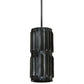 2nd Ave Lighting Ausband 7" Wide Turbine Mini Pendant in Black Chrome Over Nickel Finish