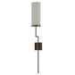 2nd Ave Lighting Ausband 7" Wide Wall Sconce With Black Chrome on Nickel Finish