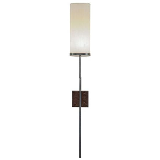 2nd Ave Lighting Ausband 7" Wide Wall Sconce With Black Chrome on Nickel Finish