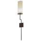 2nd Ave Lighting Ausband 7" Wide Wall Sconce With Black Chrome on Nickel Finish
