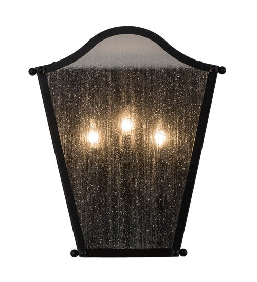 2nd Ave Lighting Austin 12" Wide 3 Light Wall Sconce in Blackwash Finish