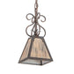 2nd Ave Lighting Ava 7" Square Mini Pendant in Cajun Soice Finish