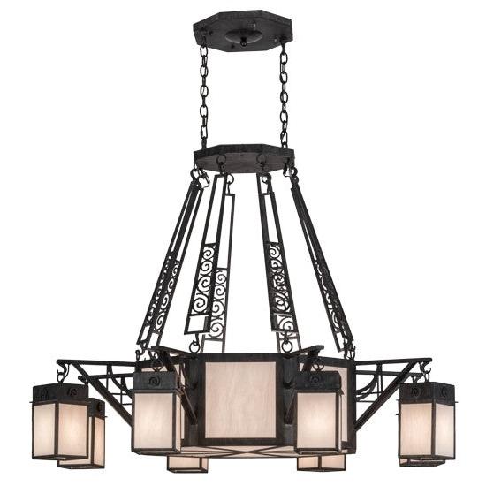 2nd Ave Lighting Azrael 54" Wide 8 LT Chandelier in Antique Iron Gate Finish