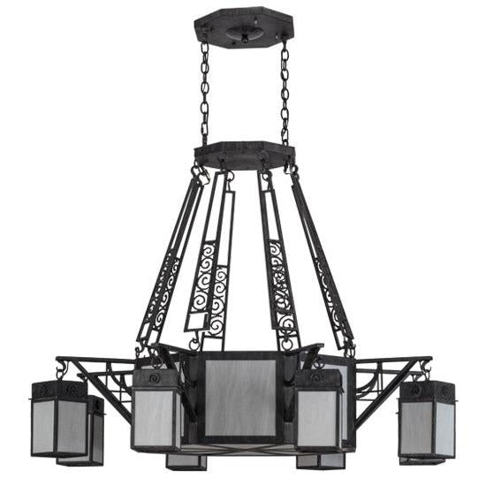 2nd Ave Lighting Azrael 54" Wide 8 LT Chandelier in Antique Iron Gate Finish