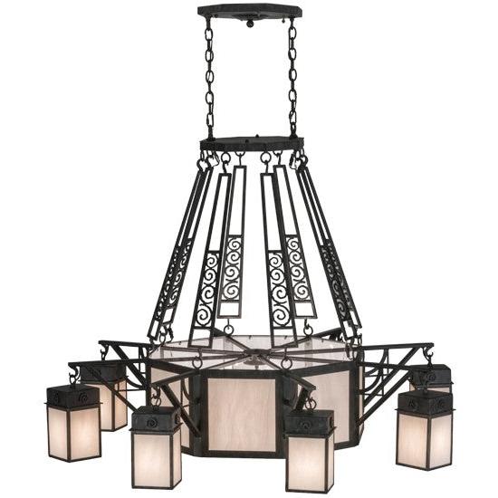 2nd Ave Lighting Azrael 54" Wide 8 LT Chandelier in Antique Iron Gate Finish