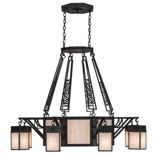 2nd Ave Lighting Azrael 54" Wide 8 LT Chandelier in Antique Iron Gate Finish