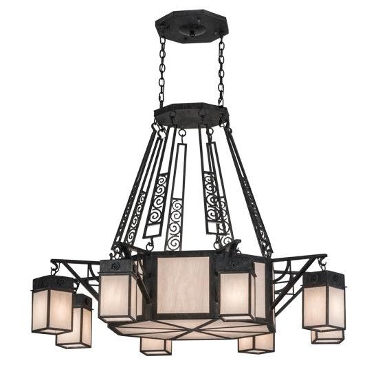 2nd Ave Lighting Azrael 54" Wide 8 LT Chandelier in Antique Iron Gate Finish