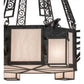 2nd Ave Lighting Azrael 54" Wide 8 LT Chandelier in Antique Iron Gate Finish