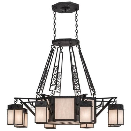 2nd Ave Lighting Azrael 54" Wide 8 LT Chandelier in Antique Iron Gate Finish