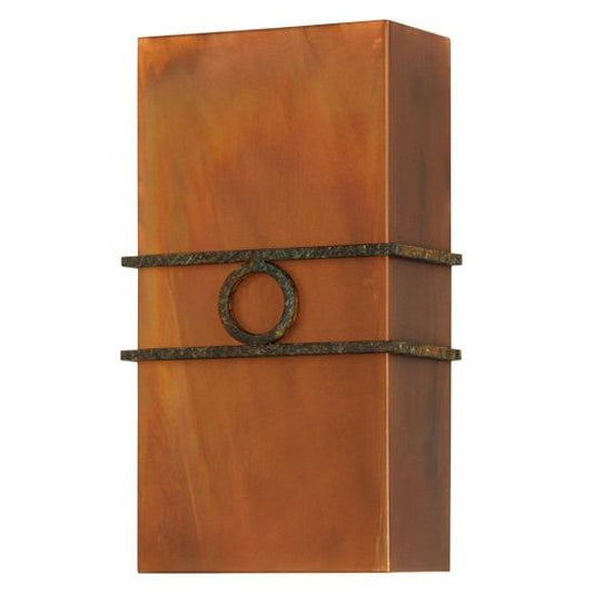 2nd Ave Lighting Bandino 10" Wall Sconce With Acid Burnt Copper Finish