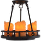 2nd Ave Lighting Barbury 12" Wide 3 LT Semi-Flushmount in Textured Black Finish