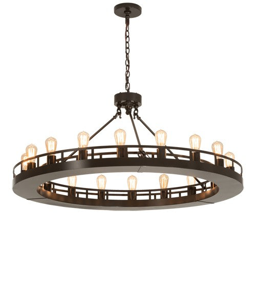 2nd Ave Lighting Barbury 48" Wide 18 Light Chandelier in Timeless Bronze Finish