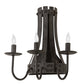 2nd Ave Lighting Barrel Stave 14" Wide Wall Sconce in Costello Black Finish