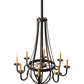 2nd Ave Lighting Barrel Stave 38" Metallo 8 LT Chandelier in Oil Rubbed Bronze Finish