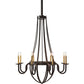 2nd Ave Lighting Barrel Stave 38" Metallo 8 LT Chandelier in Oil Rubbed Bronze Finish