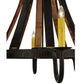 2nd Ave Lighting Barrel Stave 50" Madera 8 LT Chandelier in Costello Black