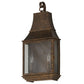 2nd Ave Lighting Bastille 10" Clear Seeded Glass ShadeGolde Bronze Lantern Wall Sconce