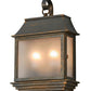 2nd Ave Lighting Bastille 10" Wide Pocket Lantern Wall Sconce in Golden Bronze Finish
