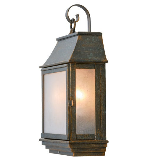 2nd Ave Lighting Bastille 10" Wide Pocket Lantern Wall Sconce in Golden Bronze Finish