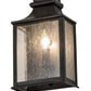 2nd Ave Lighting Bastille 7" Wall Sconce in Blackwash Finish