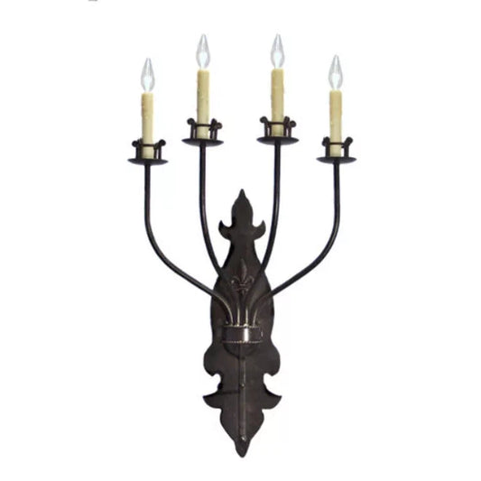 2nd Ave Lighting Beatrice 20" 4-Light E12 Base Gilded Tobacco Wall Sconce
