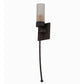 2nd Ave Lighting Bechar 6" 1-Light Frosted Glass Shade Cajun Spice Wall Sconce