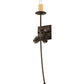 2nd Ave Lighting Bechar 6" Pine Cone Wall Sconce With Dark Burnished Antique Copper Finish