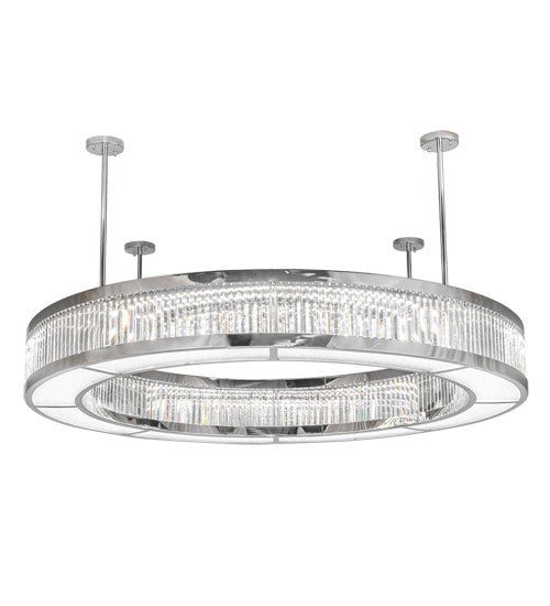 2nd Ave Lighting Beckam 72" Wide Pendant in Chrome Finish