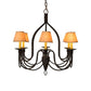 2nd Ave Lighting Bell 30" Wide 6 LT Chandelier in Cimarron Bronze Finish