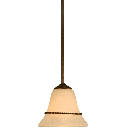 2nd Ave Lighting Bell 6" Wide Pendant in Rusty Nail Finish