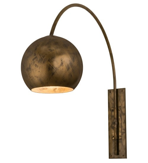 2nd Ave Lighting Bola 18" Swing Arm Wall Sconce in Gold