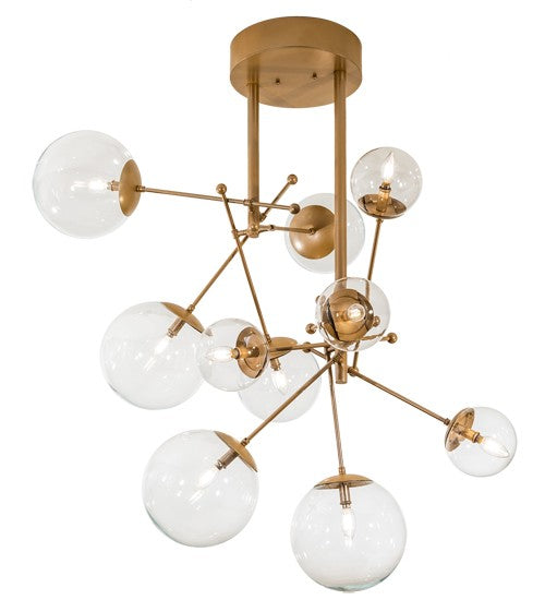 2nd Ave Lighting Bola 40" Wide Matrix Chandelier in Metallic Champaign Finish