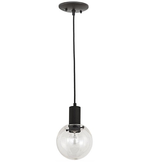 2nd Ave Lighting Bola 6" Mini Pendant in Textured Black Finish