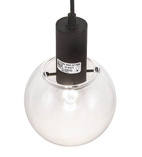 2nd Ave Lighting Bola 6" Mini Pendant in Textured Black Finish