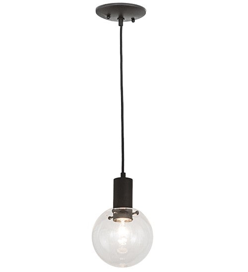 2nd Ave Lighting Bola 6" Mini Pendant in Textured Black Finish
