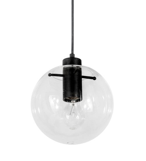 2nd Ave Lighting Bola 8" Mini Pendant in Textured Black Finish