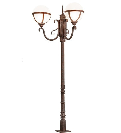 2nd Ave Lighting Bola 84" High Tavern Street Lamp in Rusty Nail Finish
