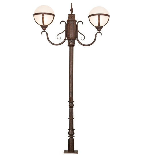 2nd Ave Lighting Bola 84" High Tavern Street Lamp in Rusty Nail Finish