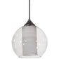 2nd Ave Lighting Bola Cilindro 10" Pendant in Brushed Nickel Finish