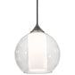 2nd Ave Lighting Bola Cilindro 10" Pendant in Brushed Nickel Finish